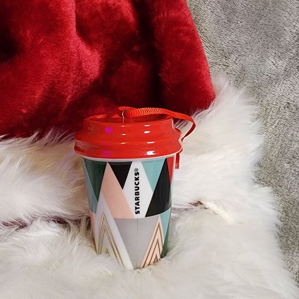 2017 Starbucks Christmas Holiday Ceramic Mug Ornament